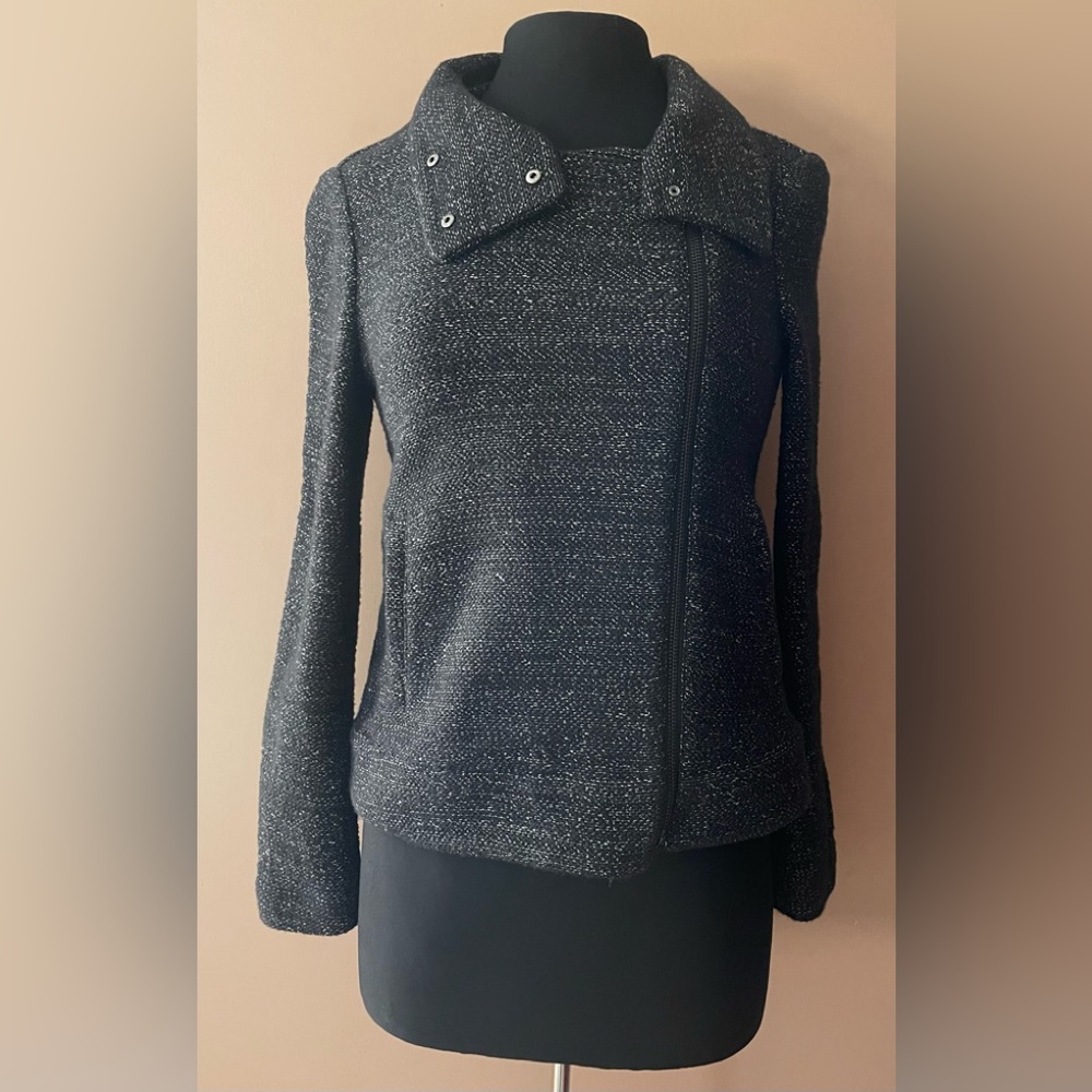 Ann Taylor Loft Black and White Jacket size S